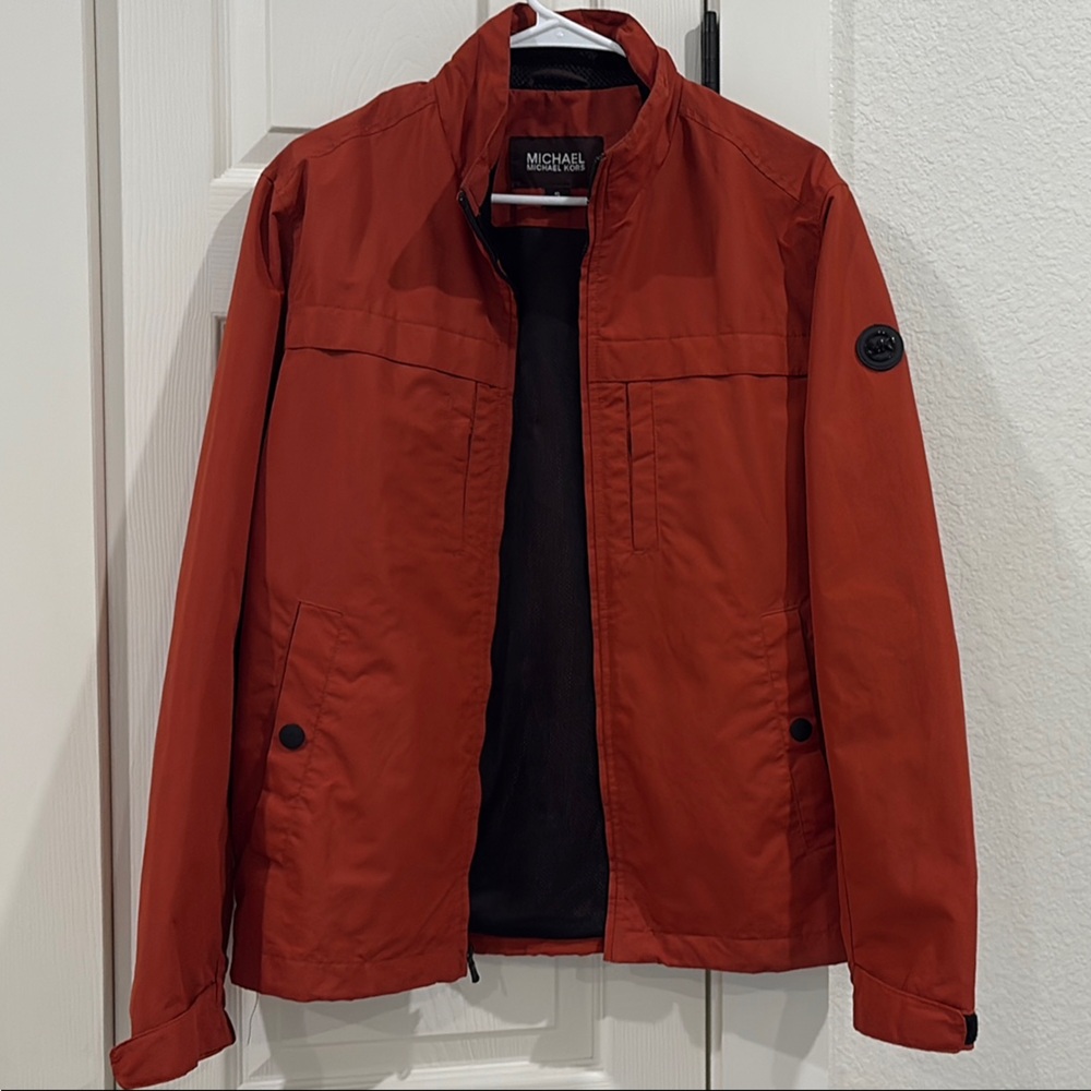 Michael Kors Orange Lightweight Rain Jacket